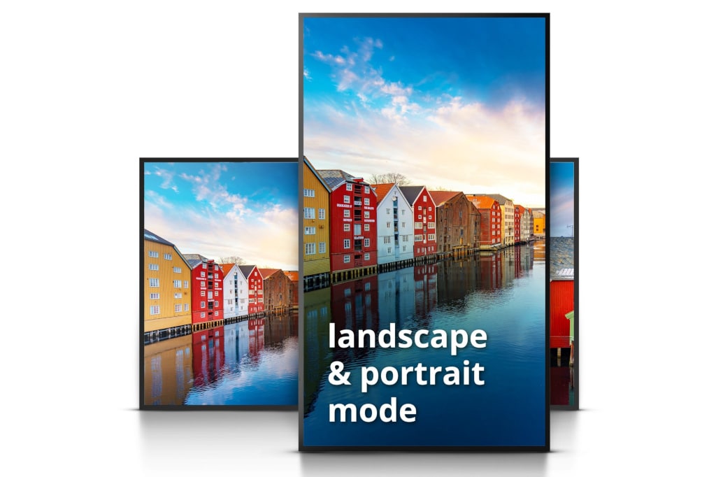 Vivitek NovoDisplay DK-Serie im Landscape- und Porträt-Modus