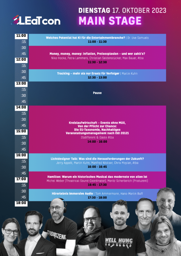 Programm der LEaT con 17. 8. 2023