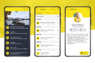 LineUpr App mit allen Infos in einem Tool