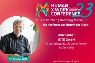 Max Samer auf der Human X Work Conference