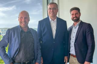 Die Geschäftsführung von Gude Systems: Andreas Böttcher, Dr. Michael Gude und Philipp Gude