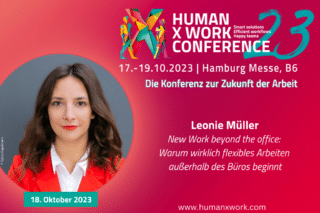 Leonie Müller auf der HXW Conference