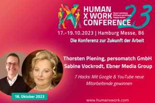 Thorsten Piening und Sabine Vockrodt auf der HXW Conference