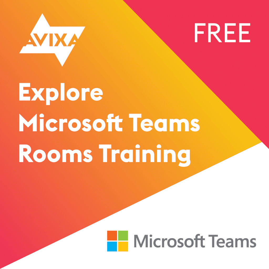 AVIXA Microsoft Teams Rooms Training Banner