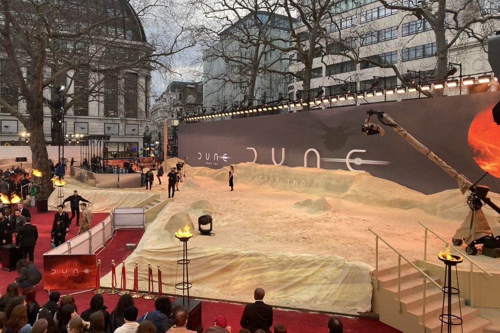 Roter Teppich der Dune-Filmpremiere
