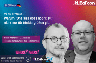 Henning Kaltheuner und Genio Kronauer auf der LEaT con 24