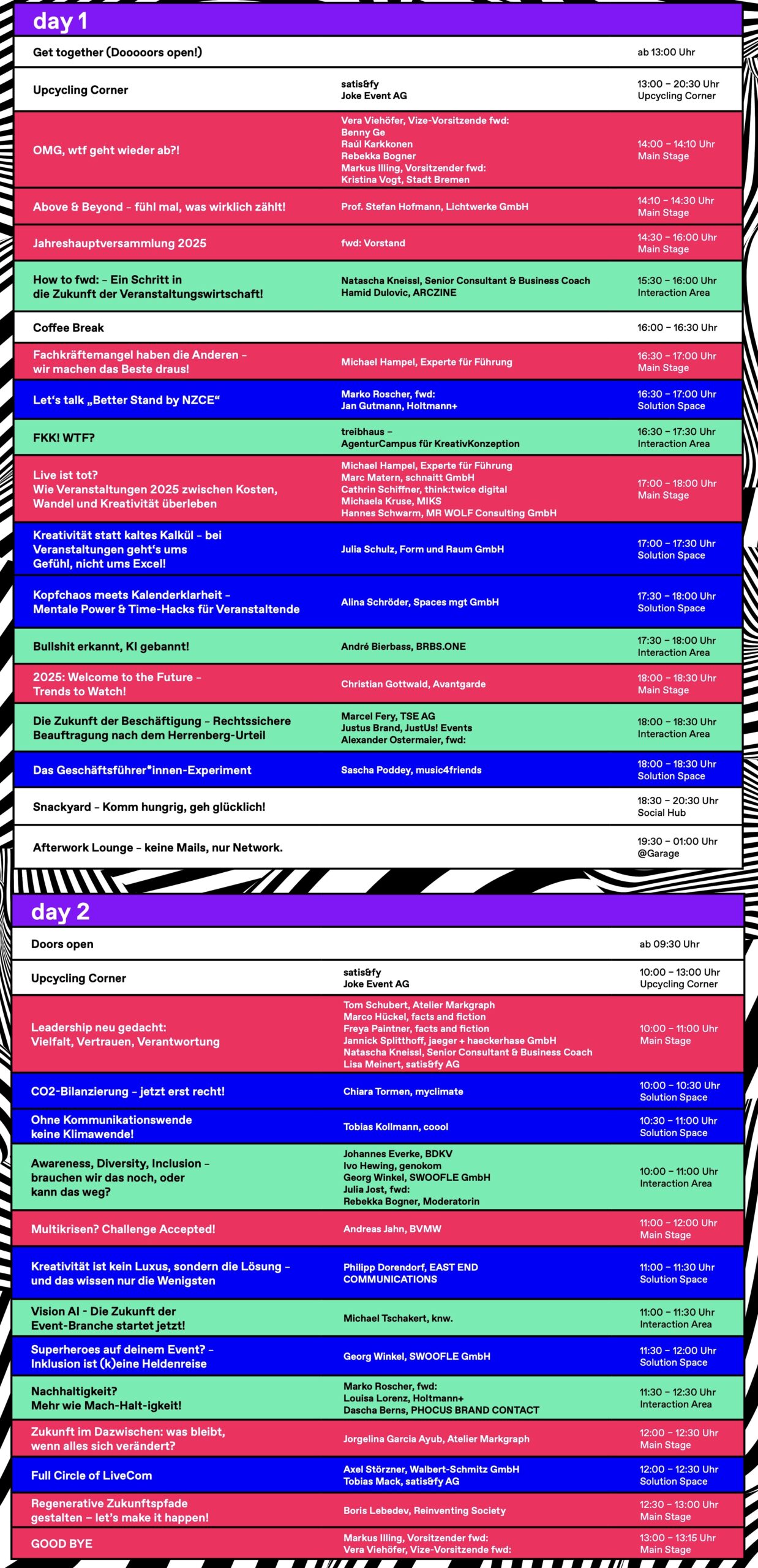 wtf25 Programm Stand 24. Juni