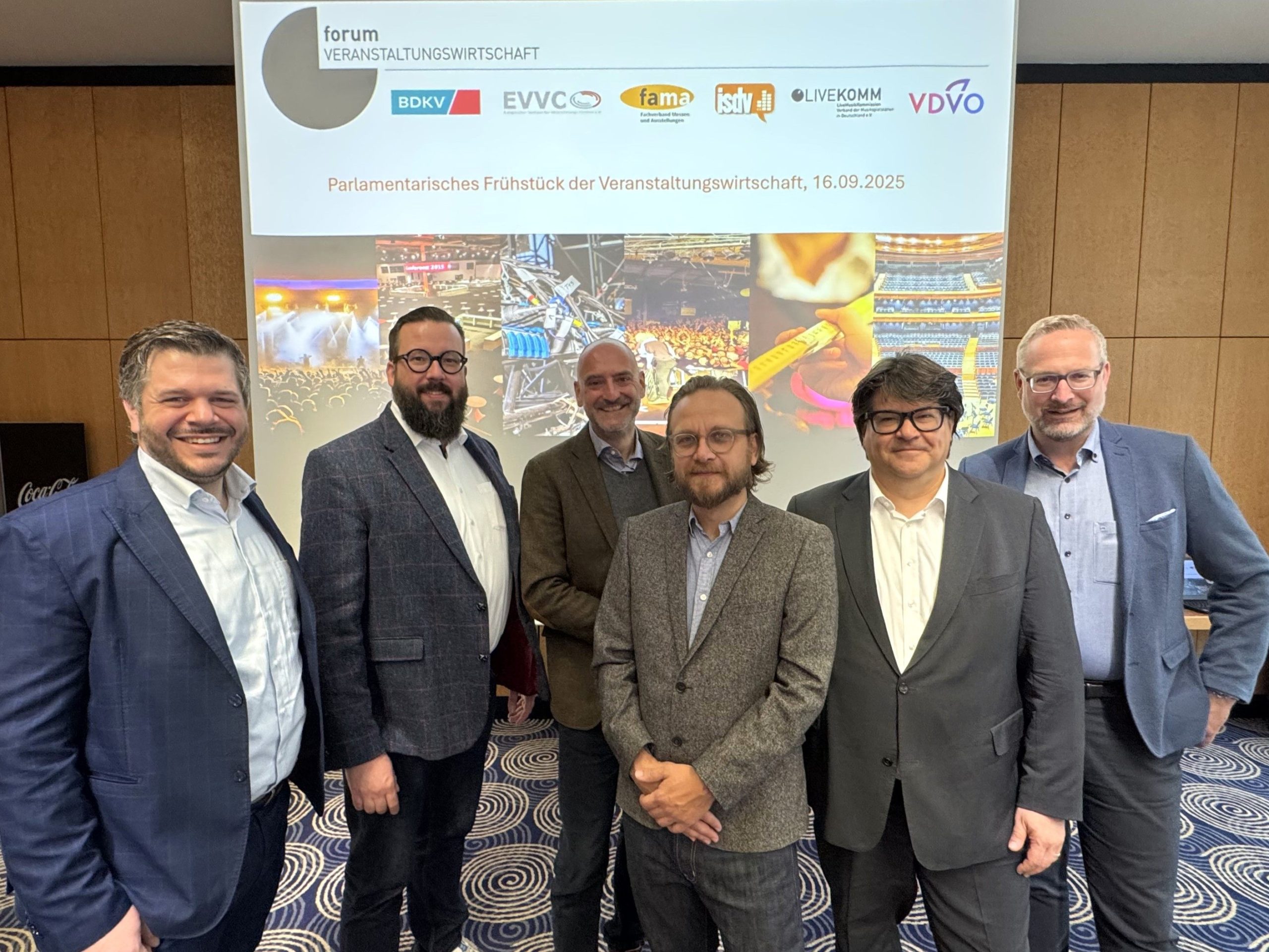 (v.l.n.r.): René Tumler, Robert Ninnemann, Johannes Everke, Christian Ordon, Marcus Pohl und Björn Sänger