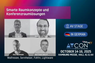 Abbildung der vier Sprecher des Vortrags