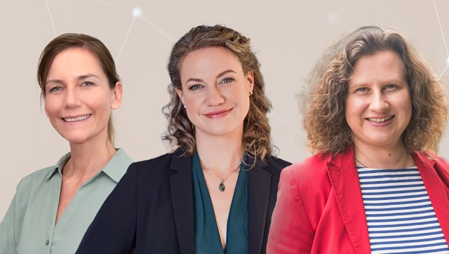 Die Macherinnen hinter dem neuen Webseiten-Angebot v.l.n.r.: Susanne Fritsch (Leitfaden Design), Anna Griep (degefest-Vorstand) und Jutta Schneider-Raith (Geschäftsstellenleitung)