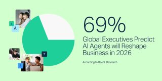 Tortengrafik auf grünem Hintergrund mit großer Zahl 69%