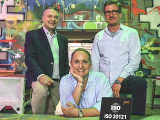 Joke Event AG Vorstand (v.l.n.r.): Christian Seidenstücker, Corinna Kircheisen und Peter Melms