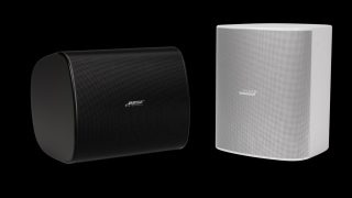 Bose DM12SE in schwarz liegend und in weiß stehend