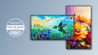 Display mit Best of Show Gütesiegel