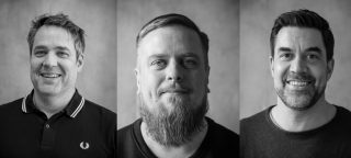 drei Porträtfotos nebeneinander