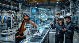 Roboter an Fertigungsstraße