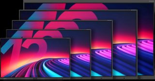 Displays hintereinander