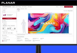 Screenshot des Video-Wall-Calculators