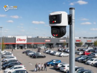 KI-Kamera überwacht Parkplatz