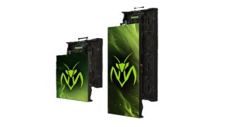 LED-Serie von hinten un vorne, grüne Symboldarstellung