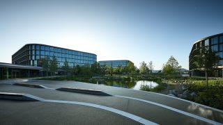 Blick auf den Schwarz IT Campus