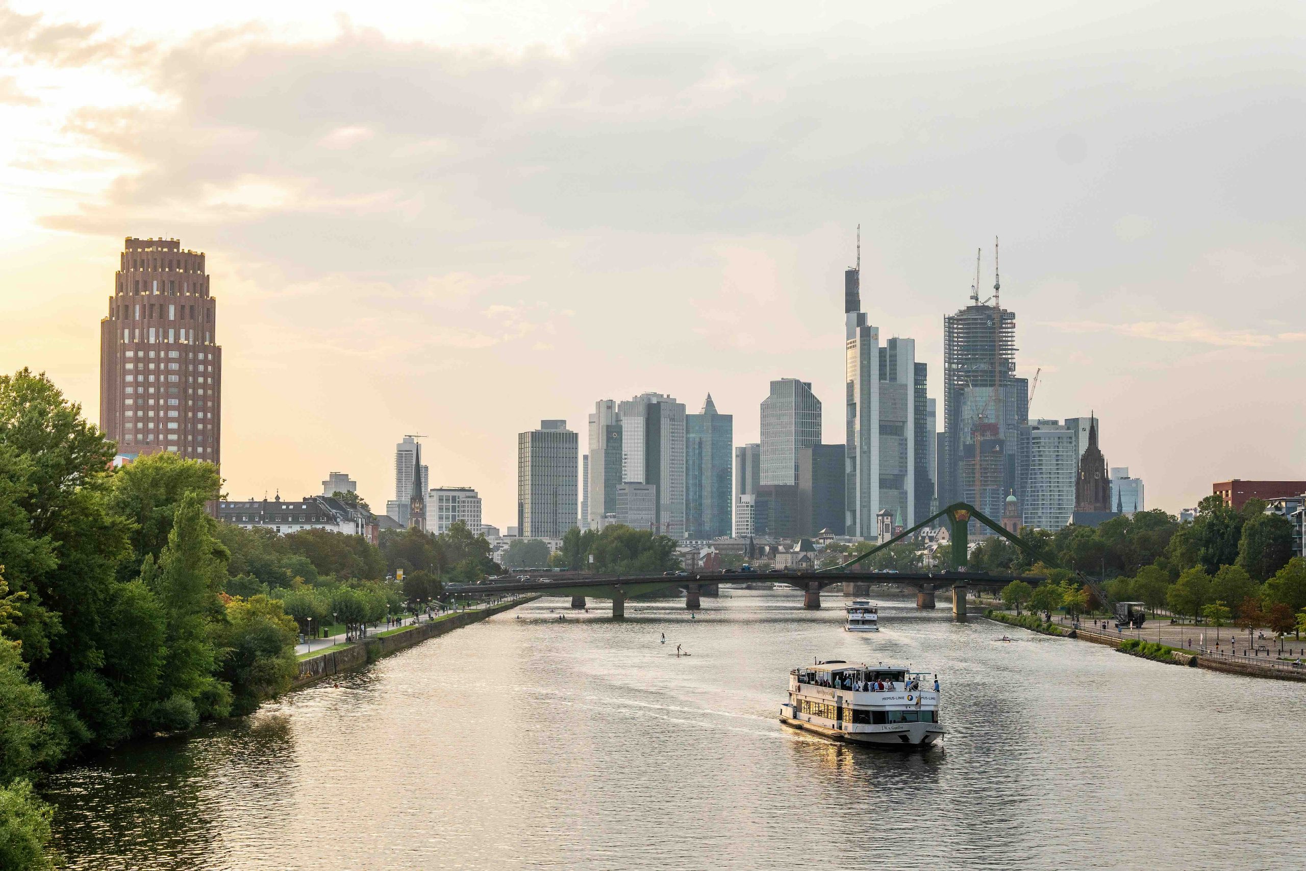 Blick auf Frankfurt vom Main