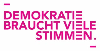 Logo Demokratie braucht viele Stimmen