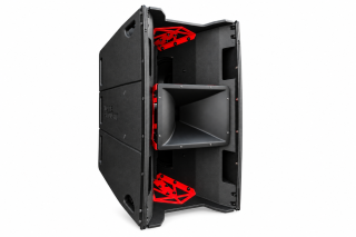 Rück- und Oberseite des Voice-Acoustic Convert-412PS mit integrierter Flugmechanik.